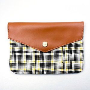 🌷 3 / $9 -NWOT IPSY cosmetic bag plaid/yellow 🌷